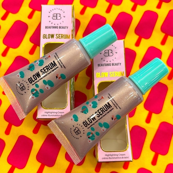 Brand New Set of 2 Beautaniq Beauty Glow Serum Highlighting Cream Morning Dew - Picture 12 of 12